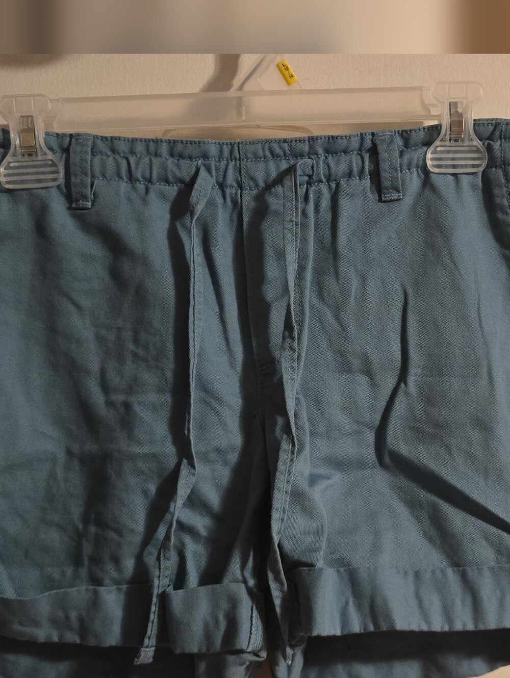 LOFT Light Blue Women's Flat Front Drawstring Shorts